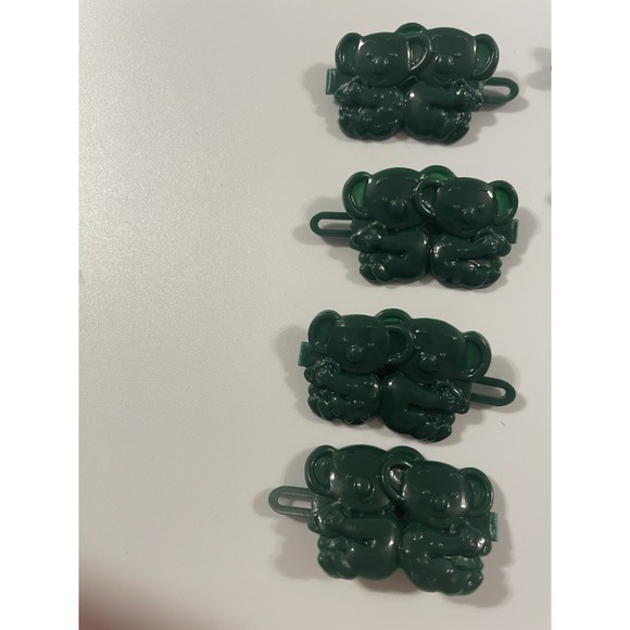 Vtg lot Girls Novelty Hair Clip Barrette Flower Puppy‎ Smile Heart 80s 90s Y2K - Picture 3 of 14